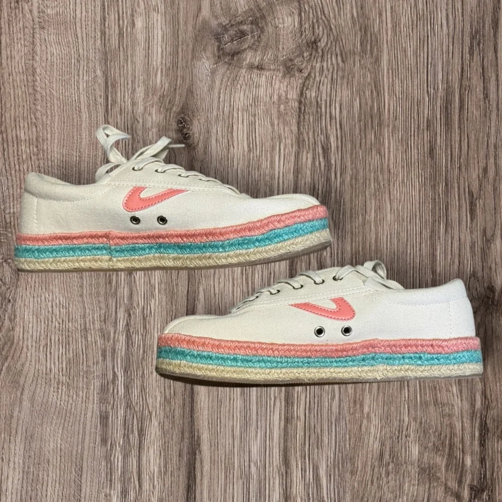 EUC Tretorn Nylite Plus Espadrille Platform Lace Up Casual Sneaker Women’s